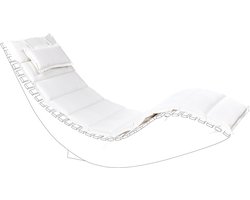 BELIANI BRESCIA - Tuinkussen - Gebroken wit - 180 x 60 cm - Polyester