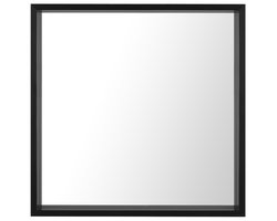 BELIANI BRIGNOLES - Wandspiegel - Zwart - Synthetisch materiaal