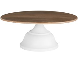BELIANI BRIOCHE - Gebaksstandaard - Wit/Licht hout - IJzer/Hout