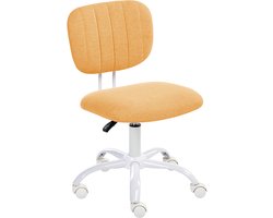 BELIANI BUBBLY - Bureaustoel - Oranje - Stof