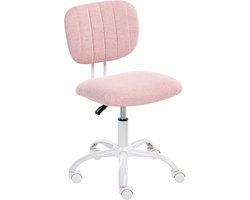 BELIANI BUBBLY - Bureaustoel - Roze - Stof