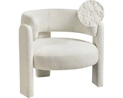 BELIANI BUREA - Fauteuil - Off-white - Chenille