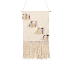 BELIANI BUREWALA - Wanddecoratie - Lichtbeige - Katoen