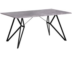 BELIANI BUSCOT - Eettafel - Lichtgrijs - 90 x 160 cm - MDF