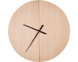 BELIANI CABIC - Wandklok - Lichthout - MDF