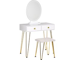 Beliani CAEN - Kaptafel - Wit - MDF