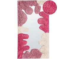 BELIANI CAGERI - Wandspiegel - Roze - Katoen