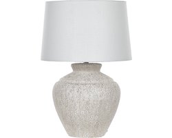 BELIANI CAINE - Tafellamp - Lichtbeige - Keramiek