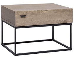 BELIANI CAIRO - Nachtkastje - Donkere houtkleur - Vezelplaat