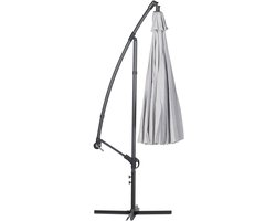 BELIANI CALABRIA II - Zweefparasol - Lichtgrijs - Polyester