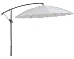 Beliani CALABRIA - Zweefparasol - Grijs - Kunststof