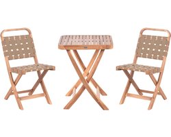 BELIANI CALCIANO - Bistroset - Bruin - Gecertificeerd acaciahout