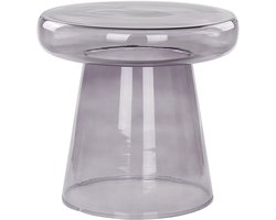 BELIANI CALDERA - Bijzettafel - Grijs - Glas