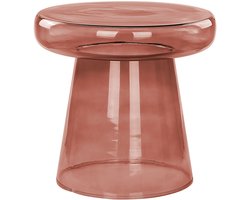 BELIANI CALDERA - Bijzettafel - Rood - Glas