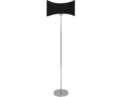 BELIANI CALVILLO - Vloerlamp - Zilver/Zwart - Metaal