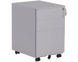 BELIANI CAMI - Kantoorkast - Lichtgrijs - Staal