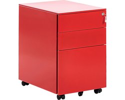 Beliani CAMI - Kantoorkast - Rood - Metaal