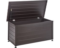 BELIANI CAMPALTO - Kussenbox - Donkerbruin - 123 x 60 cm - Aluminium