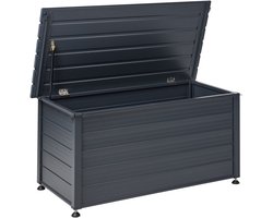 BELIANI CAMPALTO - Kussenbox - Donkergrijs - 123 x 60 cm - Aluminium