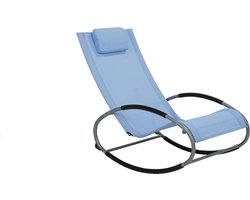 BELIANI CAMPO - Strandstoel - Blauw - Polyester