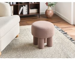 BELIANI CANBY - Hocker - Beige - Bouclé
