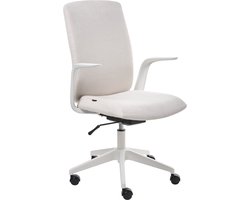 BELIANI CAPTAIN - Bureaustoel - Lichtbeige - Polyester