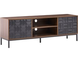 BELIANI CARAQUET - TV-meubel - Donkerbruin - MDF