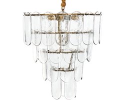 BELIANI CARAVELI - Kroonluchter - Messing/Transparant - Glas