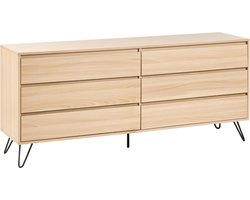 BELIANI CARDIGAN - Ladekast - Lichtbruin - Vezelplaat