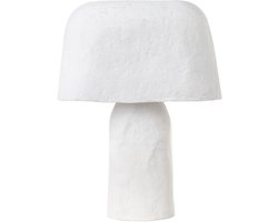BELIANI CARRASCO - Tafellamp - Wit - Papier-maché