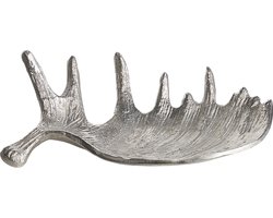 Beliani CARTHAGE - Decoratieve schaal - Zilver - Aluminium