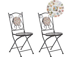 BELIANI CASARIO - Tuinstoel set van 2 - Zwart - Metaal