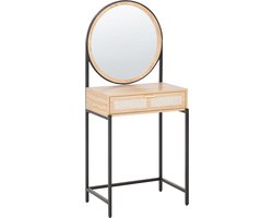 BELIANI CASSIAR - Kaptafel - Lichtbruin/Zwart - MDF
