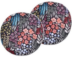 BELIANI CASTELARO - Tuinkussen set van 2 - Meerkleurig - 40 cm - Polyester