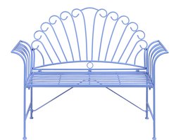 BELIANI CAVINIA - Tuinbankje - Lichtblauw - IJzer
