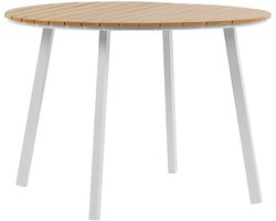 BELIANI CAVOLI - Tuintafel - Lichte houtkleur - 105 x 105 cm - Kunsthout