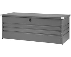 Beliani CEBROSA - Kussenbox - Grijs - Staal