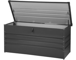 Beliani CEBROSA - Kussenbox - Grijs - Staal