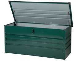 BELIANI CEBROSA M - Kussenbox - Donkergroen - Staal