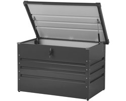 BELIANI CEBROSA S - Kussenbox - Grafietgrijs - 300 L - Staal