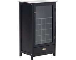 BELIANI CERES - Wijnkast - Zwart - MDF
