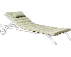 BELIANI CESANA PREMIUM - Ligstoelkussen - Lichtgroen - Polyester