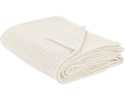 BELIANI CHAGYL - Bedsprei - Lichtbeige - 200 x 220 cm - Katoen