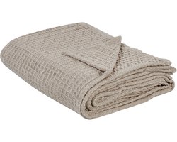 BELIANI CHAGYL - Bedsprei - Taupe - 220 x 240 cm - Katoen