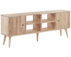 BELIANI CHANDLER - TV-meubel - Lichtbruin - Rubberhout
