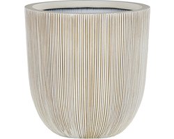 BELIANI CHIOS - Bloempot binnenbak - Wit - Polyresin