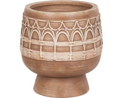 BELIANI CICUTA - Bloempot - Lichtbruin - Magnesium