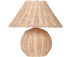 BELIANI CINDER - Tafellamp - Naturel - Rotan