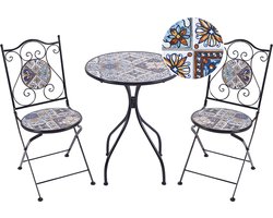 BELIANI CIVITA - Balkonset - Zwart - Metaal