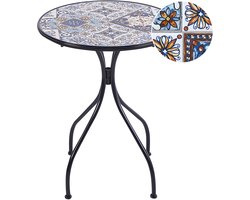 BELIANI CIVITA - Tuintafel - Zwart - Metaal